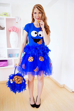 Cookie Monster Creative Halloween Costume For Women: Halloween costume,  party outfits  
