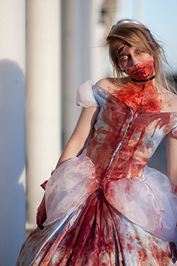 Super Classy And Stylish Cinderella Cosplay Zombies Halloween Costume: Halloween costume  