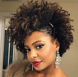 Black Hairstyles For Natural Curly Hair For Party: Afro-Textured Hair,  Hairstyle Ideas,  Short hair,  Cabelo cacheado,  Hair Care,  African-American Hair,  Short Curly Hairs  