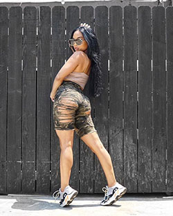 Aliya Janell Choreographer, Bad and Boujee,: Hot Girls,  Bermuda shorts,  Fashion Nova,  Aliya Janell  