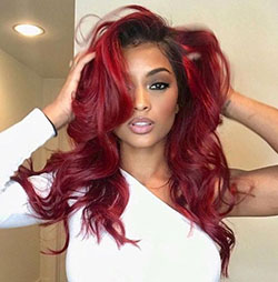 Chocolate Cherry Burgundy Dark Red Hair: Lace wig,  Lace Closures,  Hair Color Ideas  