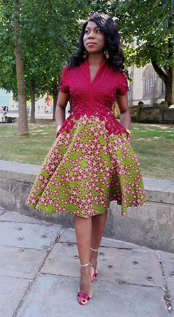 Knee Lenght Modern Beautiful Shweshwe Dress Designs: Cocktail Dresses,  African Dresses,  Maxi dress,  Shweshwe Dresses  
