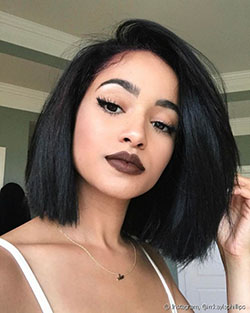 Girly And Cute Ideas For African American Black Bob Hairstyles: 