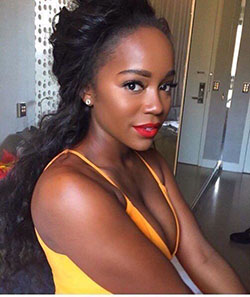 Prom Red Makeup On Dark Skin: Red Carpet Dresses,  Met Gala,  African Girl Makeup  