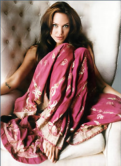 Angelina Jolie In Pink Saree: Paris Hilton,  Priyanka Chopra,  Hollywood Celebrities In Saree  