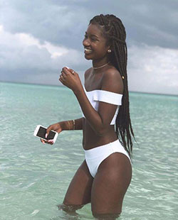 Teen Hot Black Girl In White Bikini: Dark skin,  Hot Girls,  Love Stories  