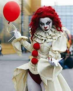 Great Stuff Female Pennywise Adult Halloween Costumes Costumes Ideas: Halloween costume,  Harley Quinn  