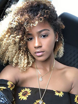 Short Curly Hair For Black Females: Afro-Textured Hair,  Crochet braids,  Box braids,  Short Curly Hairs  