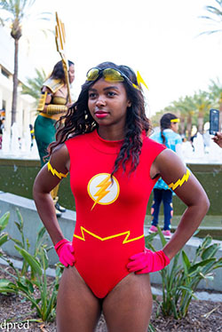 Comic book convention, Cosplay Flash: Halloween costume  