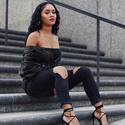 Black Girl Swag Outfit With Off Shoulder Top: Swag outfits,  Black girls,  Swag Outfit Teens,  Black Swag Outfits,  Off Shoulder  