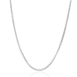 Sterling Silver 1.5mm Box Chain Necklace £17.00: 