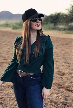 Cowgirl Inspired Outfit For Winters: Slim-Fit Pants,  Boot Outfits,  Cowgirl Outfits  