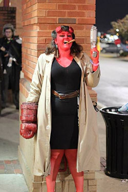 Check these female Hellboy Halloween costume: Halloween costume,  Wonder Woman  