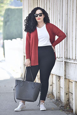 Plus Size Leggings Outfits For Winters: Slim-Fit Pants,  Plus size outfit,  Tanesha Awasthi,  Legging Outfits  