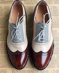 Women’s Patent Leather Oxford Shoes With Dress on Stylevore