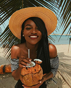 Black girls on on vacation: Black people,  Dark skin,  black girl outfit  
