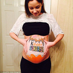 kinder surprise Pregnant Halloween Costume Ideas: Watercolor painting,  Halloween Costumes Pregnant  