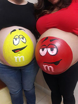 Mom Funny Pregnant Halloween Costumes, Body painting: Maternity clothing,  Halloween Costumes Pregnant  