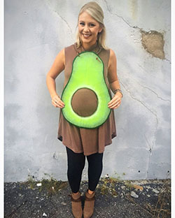 Belly Pregnant Avocado Costume: Halloween costume,  Maternity clothing,  Halloween Costumes Pregnant  