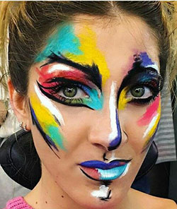 best Halloween makeup looks: Eye Shadow,  Make-Up Artist,  MAC Cosmetics,  Body painting,  facial makeup,  Halloween Makeup Ideas  