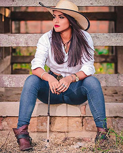 Best Outfits Ankle Boots For Women: Portrait photography,  Cowgirl Outfits  