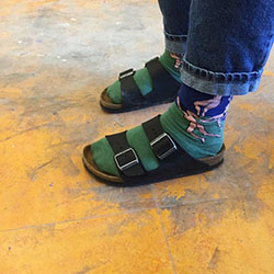 Perfect Birkenstock with ankle socks: Platform shoe,  Birkenstock  