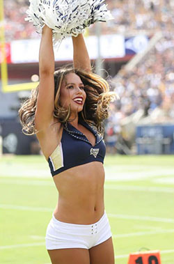 Super classy and stylish hottest rams cheerleaders 2019: Cheerleading Uniform,  Hot Cheer Girls,  Dallas Cowboys  