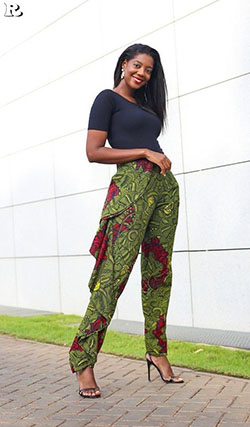 African trouser designs for ladies: Palazzo pants,  Easter Outfits  