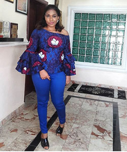 Perfect Ankara Tops To Wear With Jeans: Clothing Ideas,  Ankara With Denim  