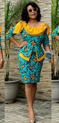 Beautiful African Kitenge Styles For Curvy Ladies: African Dresses,  Aso ebi,  Kitenge Dresses  