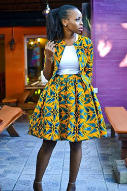 In-trend Ankara skirt designs for girls: African Dresses,  Pencil skirt,  Ankara Dresses  