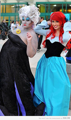Ariel and Ursula the Sea Witch: Halloween costume  