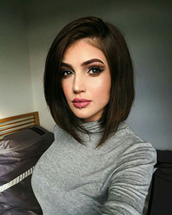 NJ most liked midi bob, Black Short Bob: Lace wig,  Bob cut,  Short hair,  Bob Hairstyles  