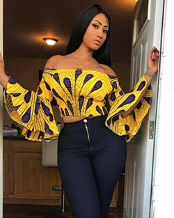 Short Ankara Crop Top For Ladies: ankara tops  