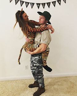 Tiger Costume Adult, Randy Savage: Halloween costume,  Couples Halloween Costumes  