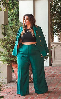 clothing for over sized women: Plus size outfit,  Plus-Size Model,  tailored suit  