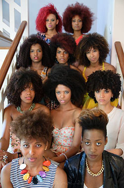 Black women all shades, Black hair: Black people,  Dark skin,  Natural Hair  