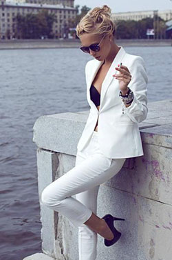 Trendy Power Suits For Women: Suit jacket,  Power Suit  