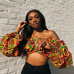 Beautiful Ankara Crop Tops For Teens: Clothing Accessories,  Kente cloth,  ankara tops  