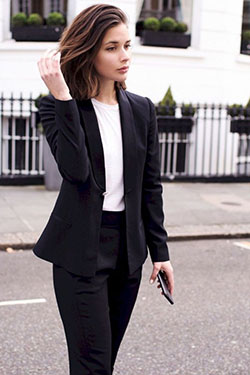 Classy women in suits: Suit jacket,  Power Suit  