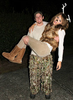 Deer and hunter couple costume: Halloween costume,  Couples Halloween Costumes  