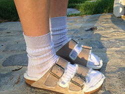 European style birkenstocks with socks, Socks and sandals: Birkenstock  