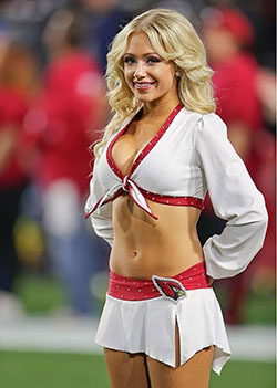 Cardinals and cheerleader of the week and Alexandria: Cheerleading Uniform,  Hot Cheer Girls,  Arizona Cardinals  