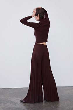 Women Spring Summer Pleated Palazzo Pants: Pleated Palazzo Pants,  Pleated Trousers  