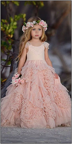Little girl princess dresses, Flower girl: Wedding dress,  Ball gown,  Cute Baptism Dresses  