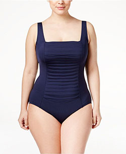 Brilliant ideas for cobalt blue, Plus Size Swimwear: swimwear,  One-Piece Swimsuit,  Navy blue,  Calvin Klein  