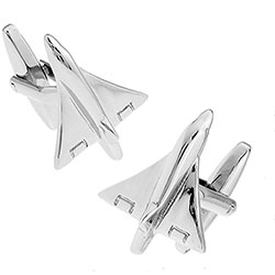 MACH 1 FIGHTER JET AEROPLANE CUFFLINKS £15.99: NOVELTY CUFFLINKS  