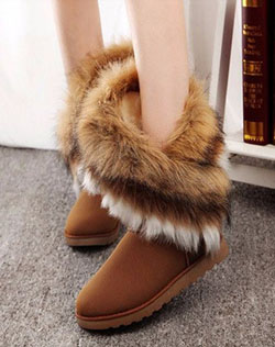 Snow boot with fur for girls: Adidas Fur Boots,  Snow boot  