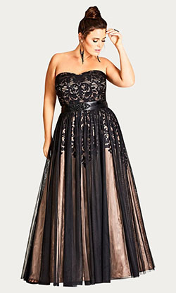 City chic embroidered tulle maxi dress: swimwear,  Evening gown,  Plus size outfit,  Ball gown,  Maxi dress  