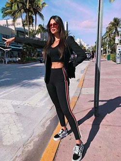 Get more of outfits deportivos 2019, Casual wear: Sports shoes,  Black Leggings  
